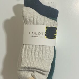 Gold Toe Women's Socks - White, Green, Blue
